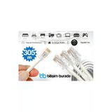 Kruxon 305 Metre Cat6 Gigabit Ethernet İnternet Kablosu 1000 Mbps Rj45 Modem Router Pc Laptop Tv Uyumlu