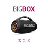 Kruxon Bigbox 40W Bluetooth Hoparlör, Çift Bass, USB, Hafıza Kartı, Aux, FM, LED Işıklı, Hi-Fi Ses, Siyah