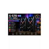 Kruxon S-570 2+1 Rgb Işıklı Bluetooth Hoparlör | Kablosuz + Aux Destekli | Güçlü Bass Multimedya Speaker