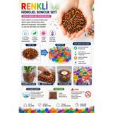 kruxon Suda Şişen Jel Taneler – Hobi ve Dekor Amaçlı Su Maymunu 3 Paket
