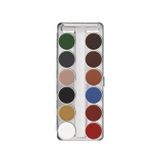 Kryolan Aquacolor Palette Profesyonel Makyaj Paleti 12 Renk B