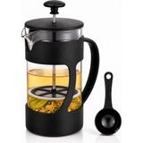 Kryon French Press 350ML Kahve Makinesi, Kaşık Dahil Pot, Filtre Kahve Bitki Çayı Ihlamur Kuşburnu Sürahisi, Çay Demleme Seti