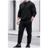 K&S Erkek Sıfır Yaka Oversize Eşofman Takım