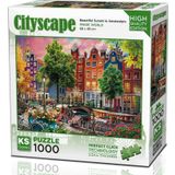 Ks Games 1000 Parça Amsterdam'da Harika Günbatımı Puzzle
