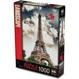 KS Games 1000 Parça Eiffel Tower Paris Puzzle - Koleksiyonluk Yapboz