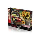 KS Games 1000 Parça Fruit And Sunflower Puzzle - Koleksiyonluk Yapboz