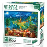 Ks Games 1000 Parça Göl Kenarında Akşam Manzarası Puzzle - 20821