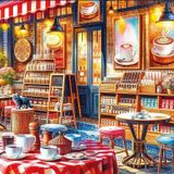 Ks Games 1000 Parça Kahve Dükkanı Puzzle - Serhat Filiz