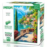 Ks Games 1000 Parça Lake Como (Como Gölü) Puzzle - 20843 - Jin Park