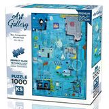 Ks Games 1000 Parça Mavi Kompozisyon Puzzle - Ercan Filiz - 20685