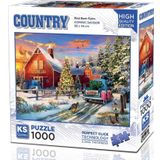 Ks Games 1000 Parça Red Barn Farm Puzzle - Dominic Davison