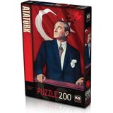 Ks Games 11189 Bayrak ve Atatürk 200 Parça Puzzle