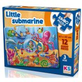 Ks Games 12 Parça Küçük Denizaltı Erkek Çocuk Jumbo Maxi Puzzle - 3 Yaş Üzeri - 31006