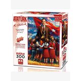 Ks Games 300 Parça Ata Ve Çocukları Puzzle - Serhat Filiz - 19254