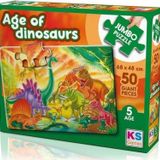 KS Games 31012 The Age Of Dinosaurs 50 Parça Jumbo Puzzle