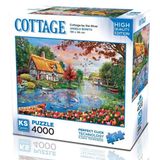Ks Games 4000 Parça Nehir Kenarındaki Kulübe Puzzle - Angelo Bonito