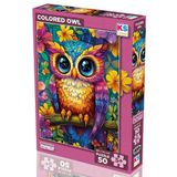 Ks Games 50 Parça Renkli Baykuş Kız Ve Erkek Çocuk Puzzle - 31752 - 5 Yaş Üzeri Yapboz