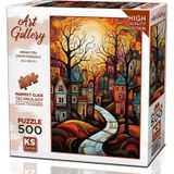 Ks Games 500 Parça Evler Puzzle - David Fairchild