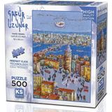 Ks Games 500 Parça Galata Kulesi Puzzle - Gafur Uzuner
