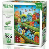 Ks Games 500 Parça Kelebekli Köy Puzzle - Phillip Trully