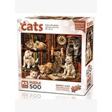 Ks Games 500 Parça Kütüphanedeki Kediler Puzzle - Serdar Karataş - 20090