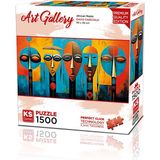 Ks Games African Masks 1500 Parça Panaromik Puzzle
