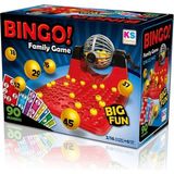 KS Games Bingo Eğlenceli Aile Oyunu 2-16 Oyuncu İçin 6 Yaş ve Üzeri Uygun - Kırmızı