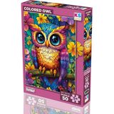 Ks Games Colored Owl 50 Parça Puzzle