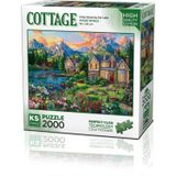 Ks Games Cozy House By The Lake 2000 Parça Puzzle