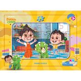 Ks Games Eymen Ile Çimen 24 Parça Frame Puzzle EÇ704