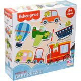 KS Games Fisher-Price Baby Puzzle Araçlar Renkli 2-3-4 Parça Zeka Geliştirici 2+ Yaş Aralığı