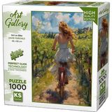 Ks Games Girl On Bike Puzzle 1000 Parça 20789