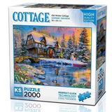 Ks Games Old Winter Cottage 2000 Parça Puzzle