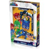 KS Games PJM709 Pj Masks 50 Parça Çocuk Puzzle Eğlenceli Tasarım ile Zeka Geliştirici Aktivite