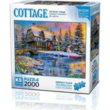 Ks Games Puzzle 2000 Parça Old Winter Cottage 22526