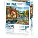 Ks Games Puzzle 3000 Parça Yetişkin House By The Pond 23015
