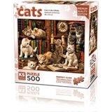 Ks Games Puzzle 500 Parça Cats In The Library