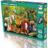 Ks Games Puzzle Forest Animals 100 Parça