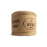 KS GİLAN Ayaz Hasir Kağıt Iplik 250 gr Naturel Renk Şapka Çanta Supla Ipi