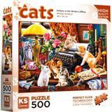 KS Puzzle 20052 Kittens in the Writer’s Office 500 Parça Puzzle