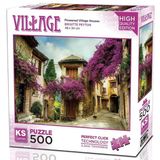 KS Puzzle 20062 Flowered Village Houses 500 Parça Puzzle