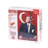 KS Puzzle 20728 Atatürk ve Türk Bayrağı 1000 Parça Puzzle