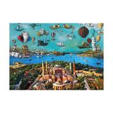 KS Puzzle 22523 Migration Routes Hagia Sophia 2000 Parça Puzzle