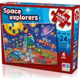 Ks Puzzle 24 Büyük Parça Uzay Kaşifleri 31008 JP31011 0117