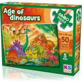 Ks Puzzle 50 Büyük Parça Dinazorlar Çağı 31012 JP31012 0124