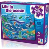 Ks Puzzle 50 Büyük Parça Okyanusta Yaşam 31012 JP31013 0131