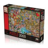 KS Puzzle KS Games 2000 Parça Puzzle, Pontcheffs Harbour-Steve Skelton