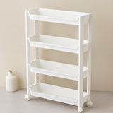 KSB Store 4 Katlı Tekerlekli Sepet Organizer Raf 465X145X670MM