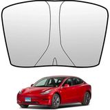 KSB Store Ally Tesla Model Y Model 3 Için Ön Cam Güneşliği Katlanır Ön Pencere GÜNEŞLIK-(5775)