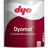 KSB Store Dyomat Mat Dekorasyon Boyası 2,5 Litre Siyah